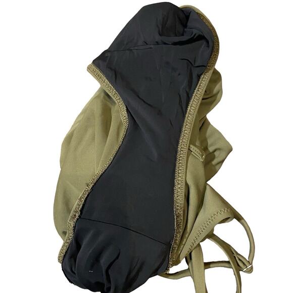 Solid and Striped Nina One Piece Swimsuit Women Small Olive Green Missing Beltd - Picture 8 of 14